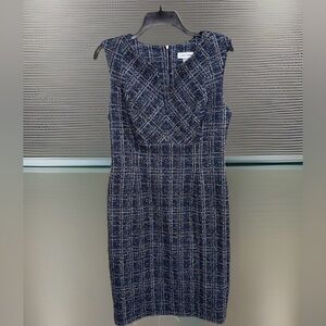 calvin klein blue halter dress Ozias Halter Semi Sheer Knit Maxi Dress - Deep Purple main image 1
